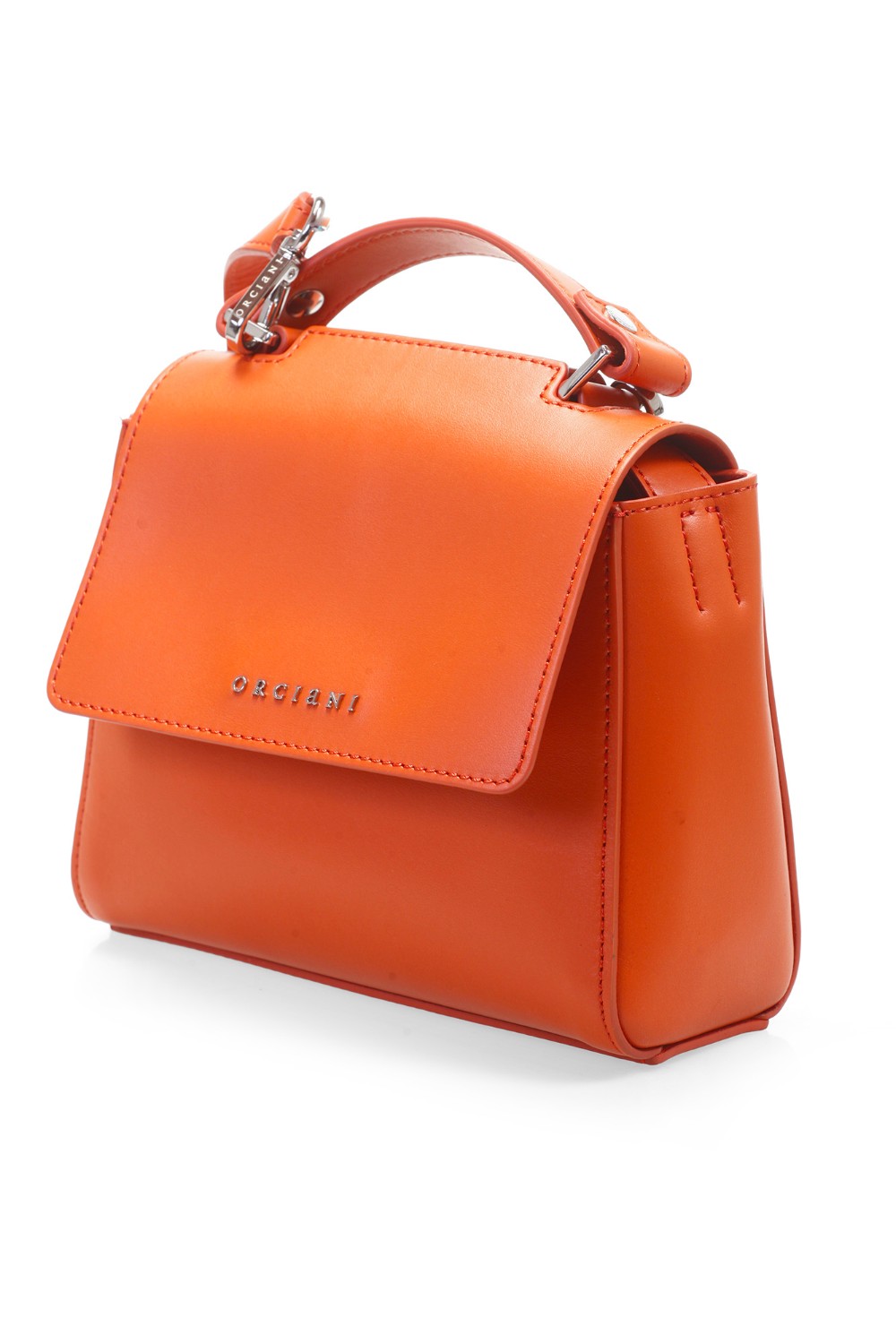 shop ORCIANI  Borsa: Orciani borsa Sveva Vanity Mini a mano in pelle con tracolla.
Dimensioni: Larghezza 20 cm Altezza15 cm Profondità 8 cm
Tasca interna con zip.
Chiusura con patta con bottone magnetico.
Tracolla rimovibile.
Finitura palladio, vitello liscio.
Composizione: 100% Pelle.
Made in Italy.. B02019 LBR-ARANCIO number 5580262